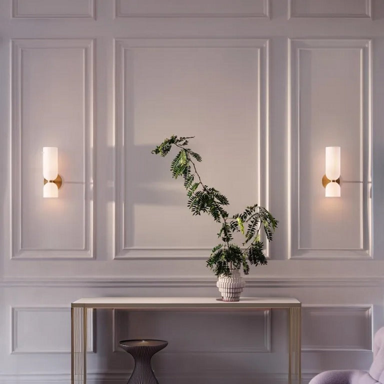 Lumo Twin lasiseinĂ€valaisin â moderni kaksipĂ€inen LED-valaisin