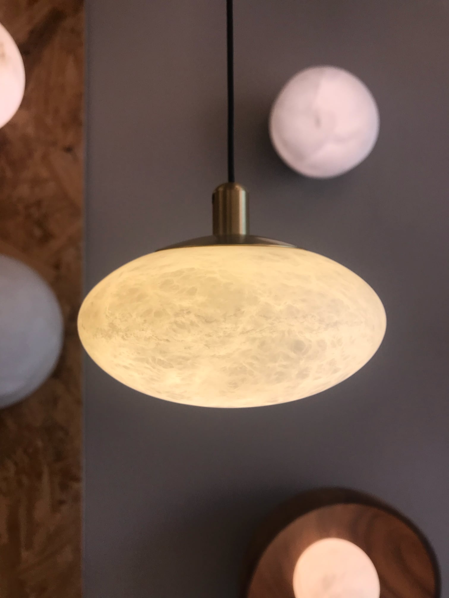 Alabaster Mini Sienikattovalaisin - Säädettävä Versio Päivitysosalla