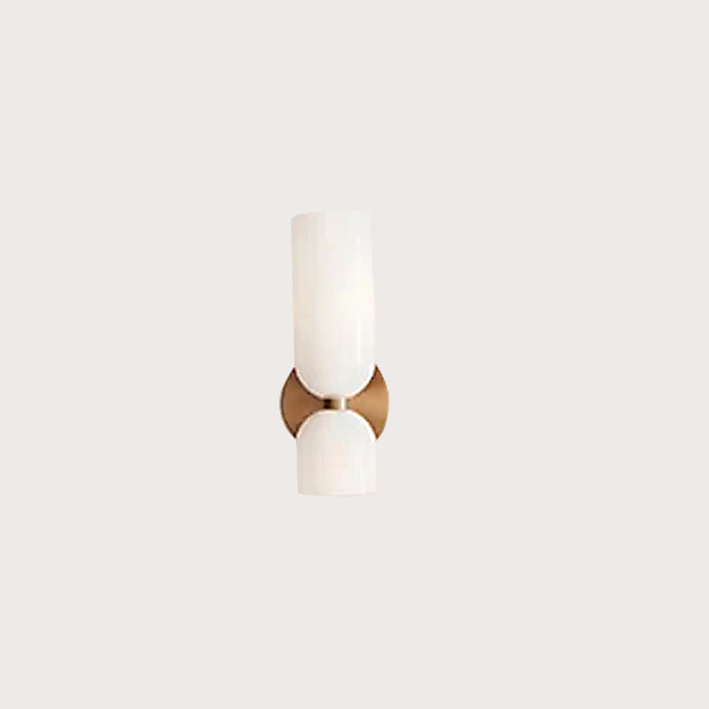Sleek Dual-Head LED Glass Wall Sconce
